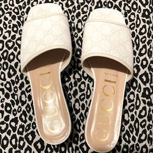 Women's GG Canvas Coated Slide Sandals